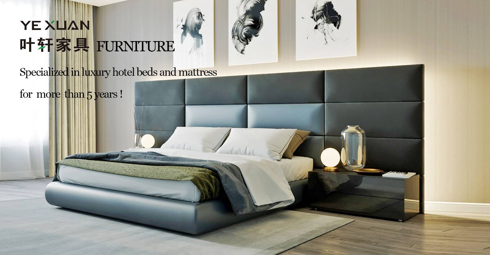 Hotel Projet Mattress Luxury Upholstered Leather Beds And Custom Made ...