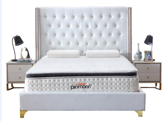 Deep button tufted king size upholstered beds