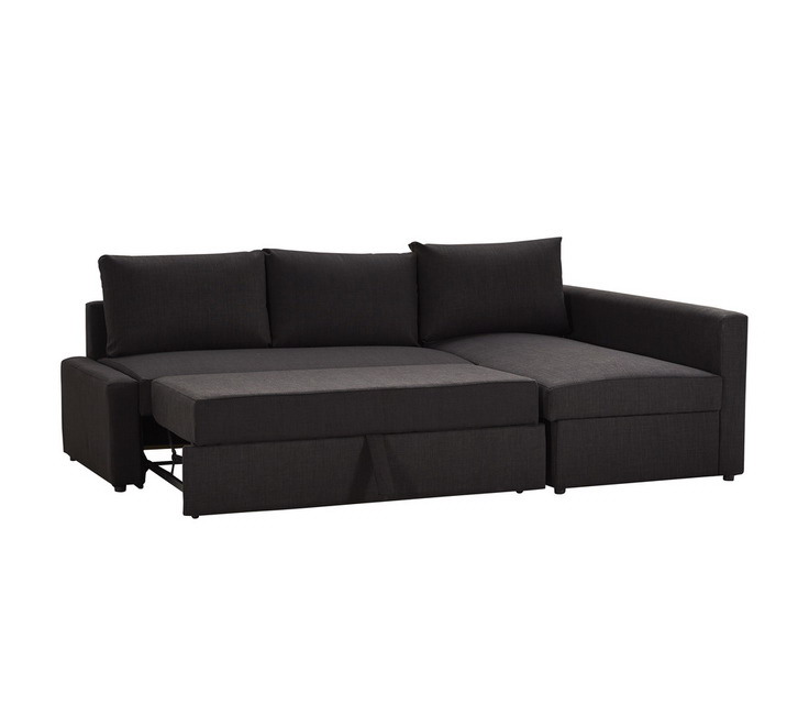 Small 3-seater sofa bed with a noble consort seat