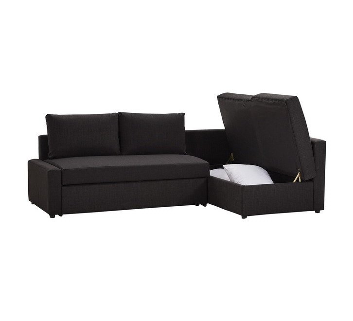 Small 3-seater sofa bed with a noble consort seat