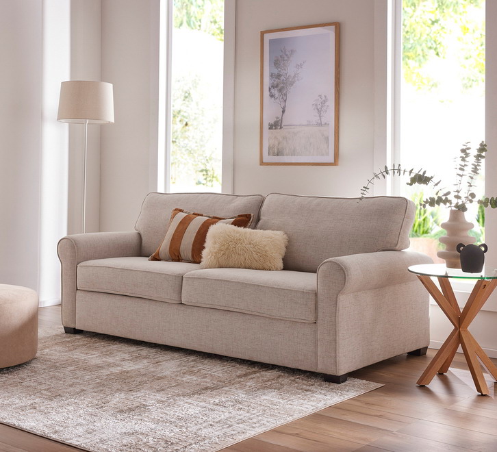 Modern minimalist casual two seater sofa bed